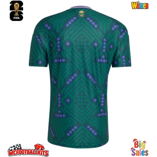 Saudi Arabia Replica Home Stadium Shirt for Women World Cup 2026 Short Sleeve